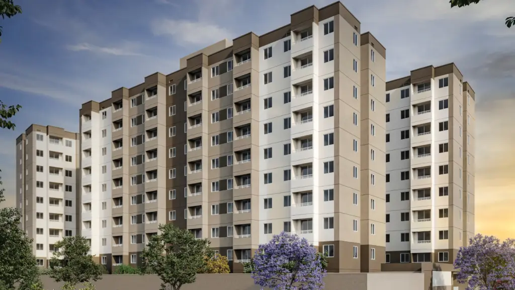 Fachada Do Empreendimento Abytá Santo Amaro, Lançamento Minha Casa Minha Vida Em Santo Amaro, São Paulo, Com Lazer Completo, 2 Dormitórios E Varanda.