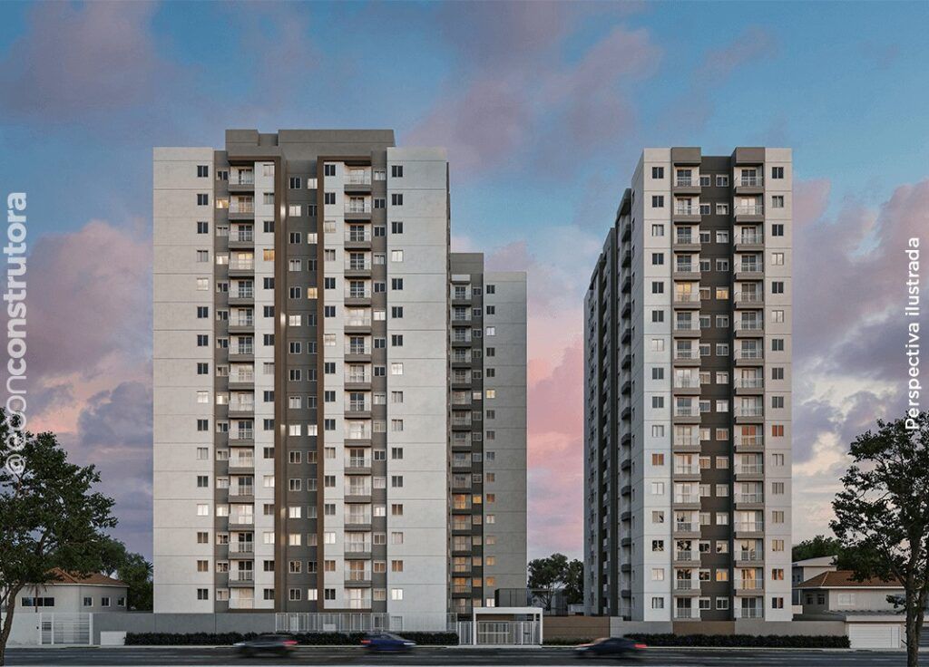 Imagem Da Fachada Do Vibe Aricanduva, Lançamento Da Econ Construtora Na Avenida Rio Das Pedras, Jardim Aricanduva, Zona Leste De São Paulo, Com Estrutura De Lazer Completa